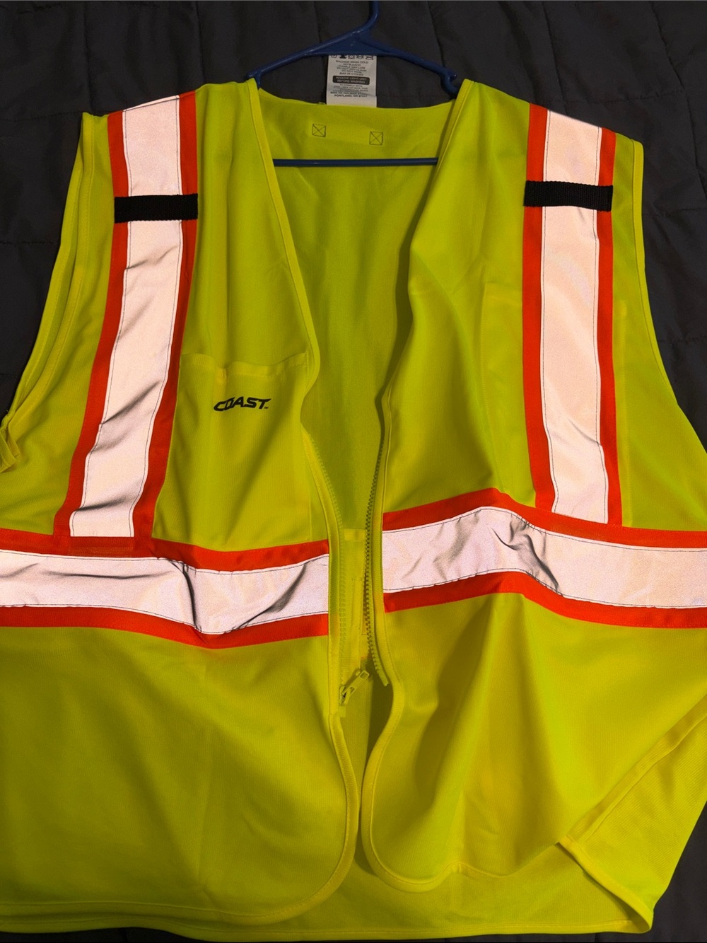 Coast High-Visibility Safety Vest in Lime/Neon Yellow